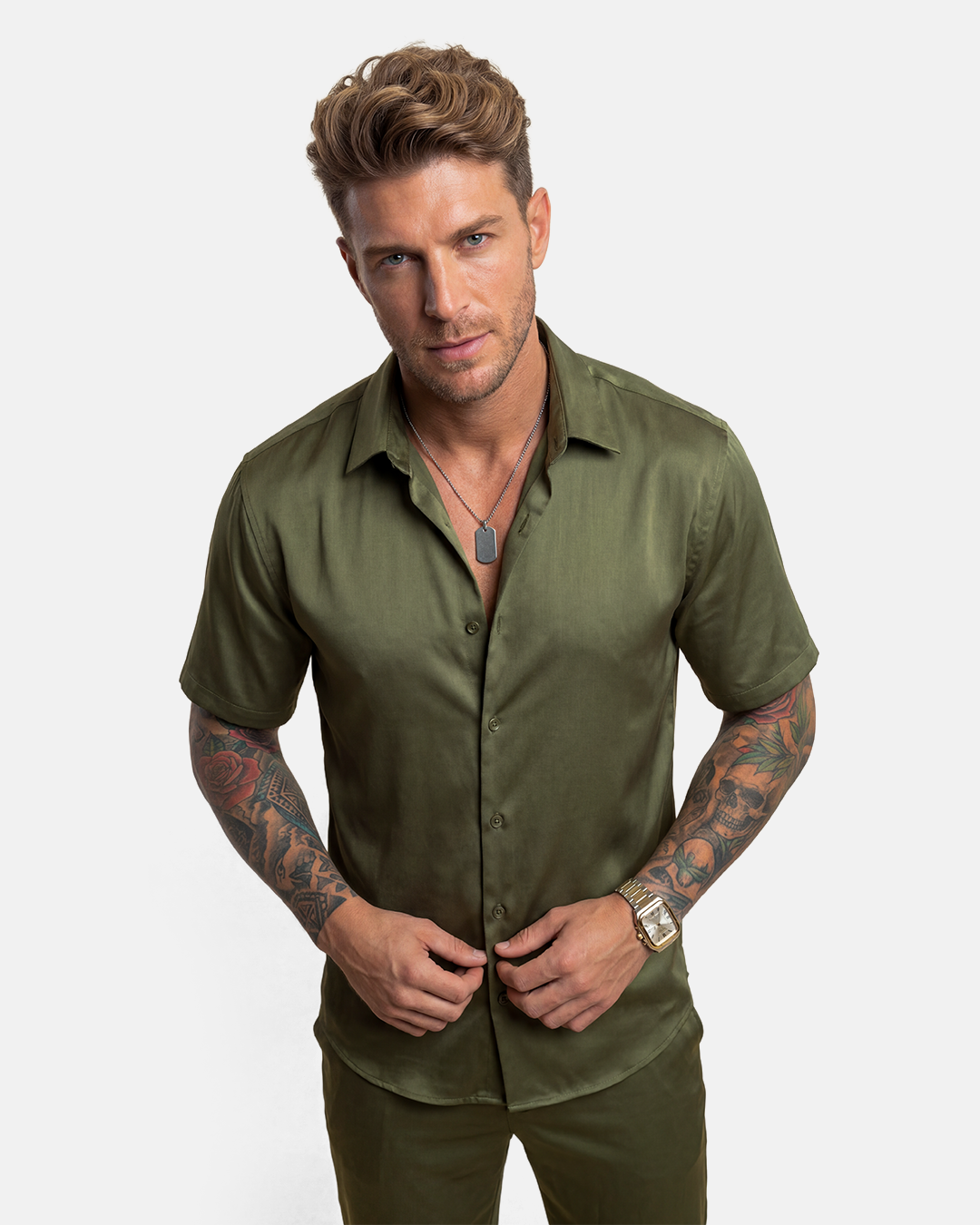 TROUBLE IN SILK SHIRT