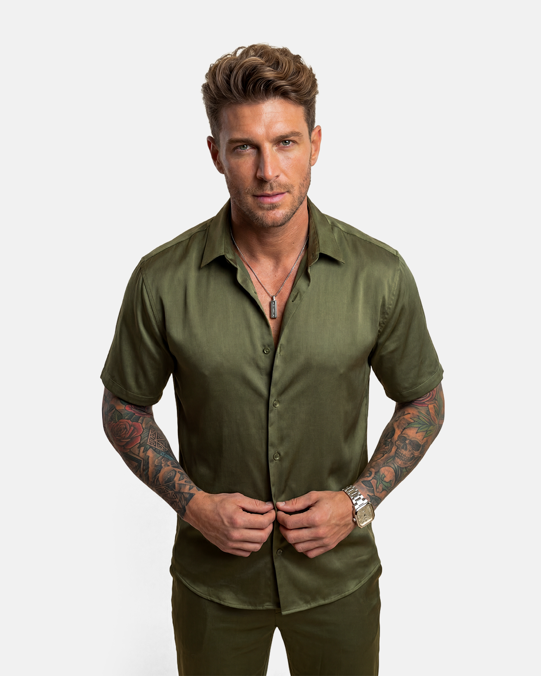 TROUBLE IN SILK SHIRT