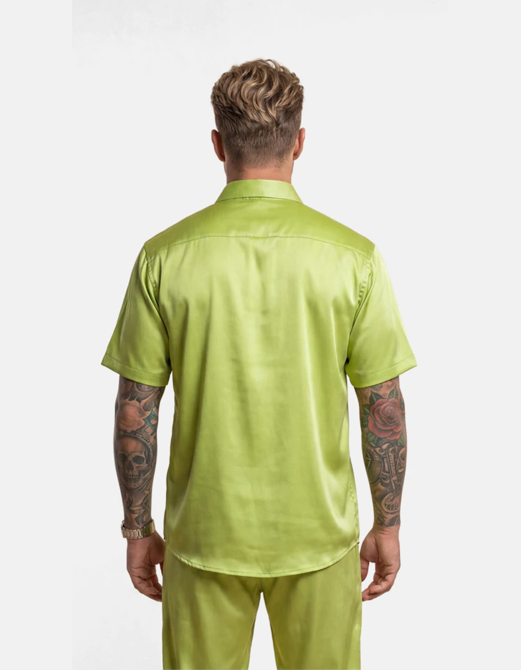 Acid Lemonade Shirt, men's Italian-design satin resort shirt, We Hustle