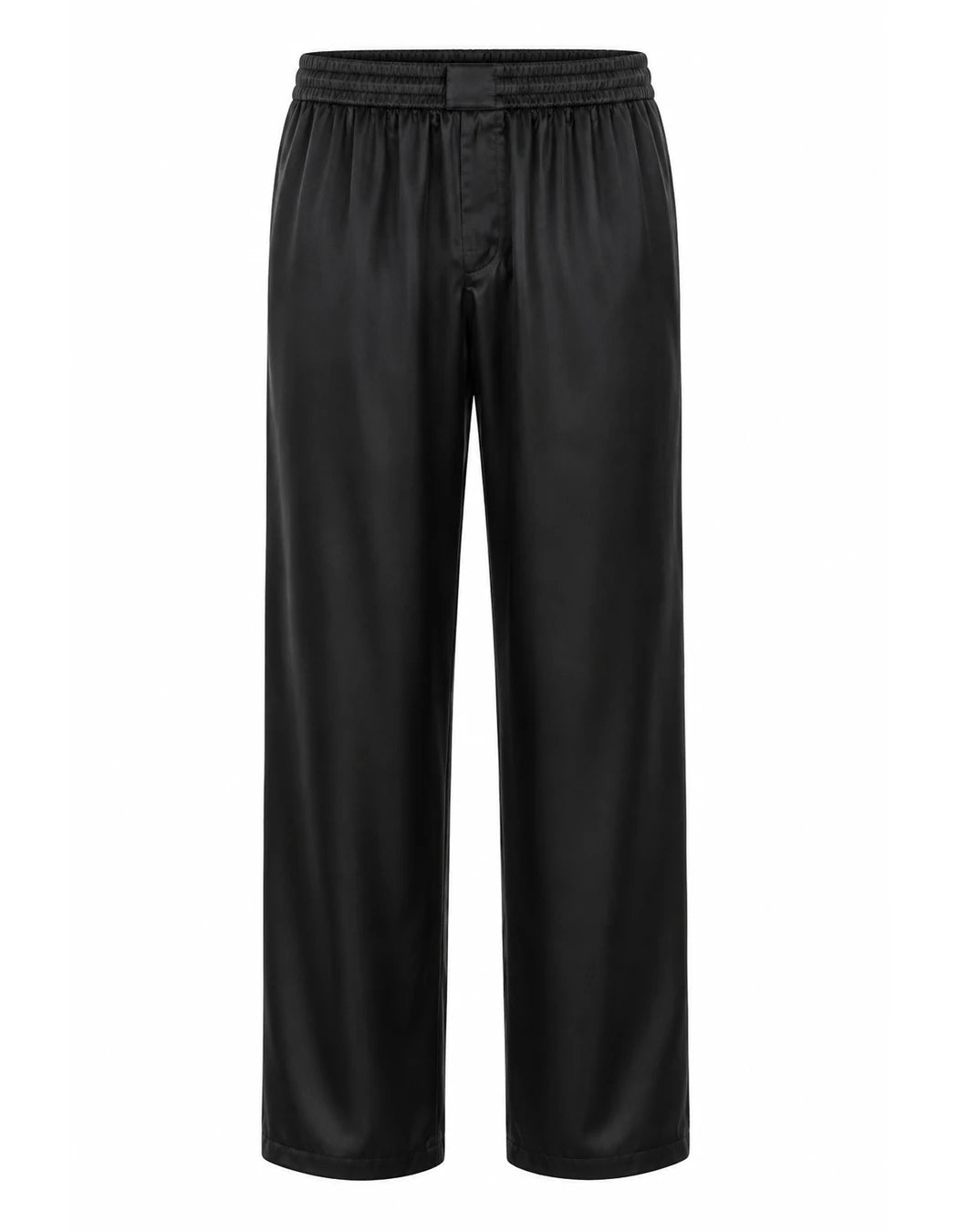 Black Is New Orange Pants, men's Italian-design satin resort trousers, We Hustle