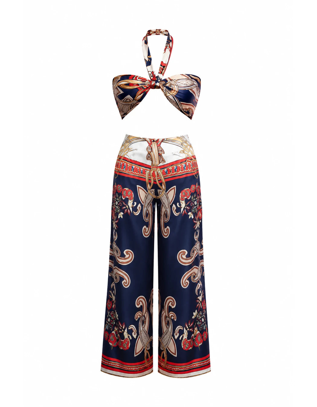 Cannes Set, women's Italian-design satin resort co-ord, We Hustle