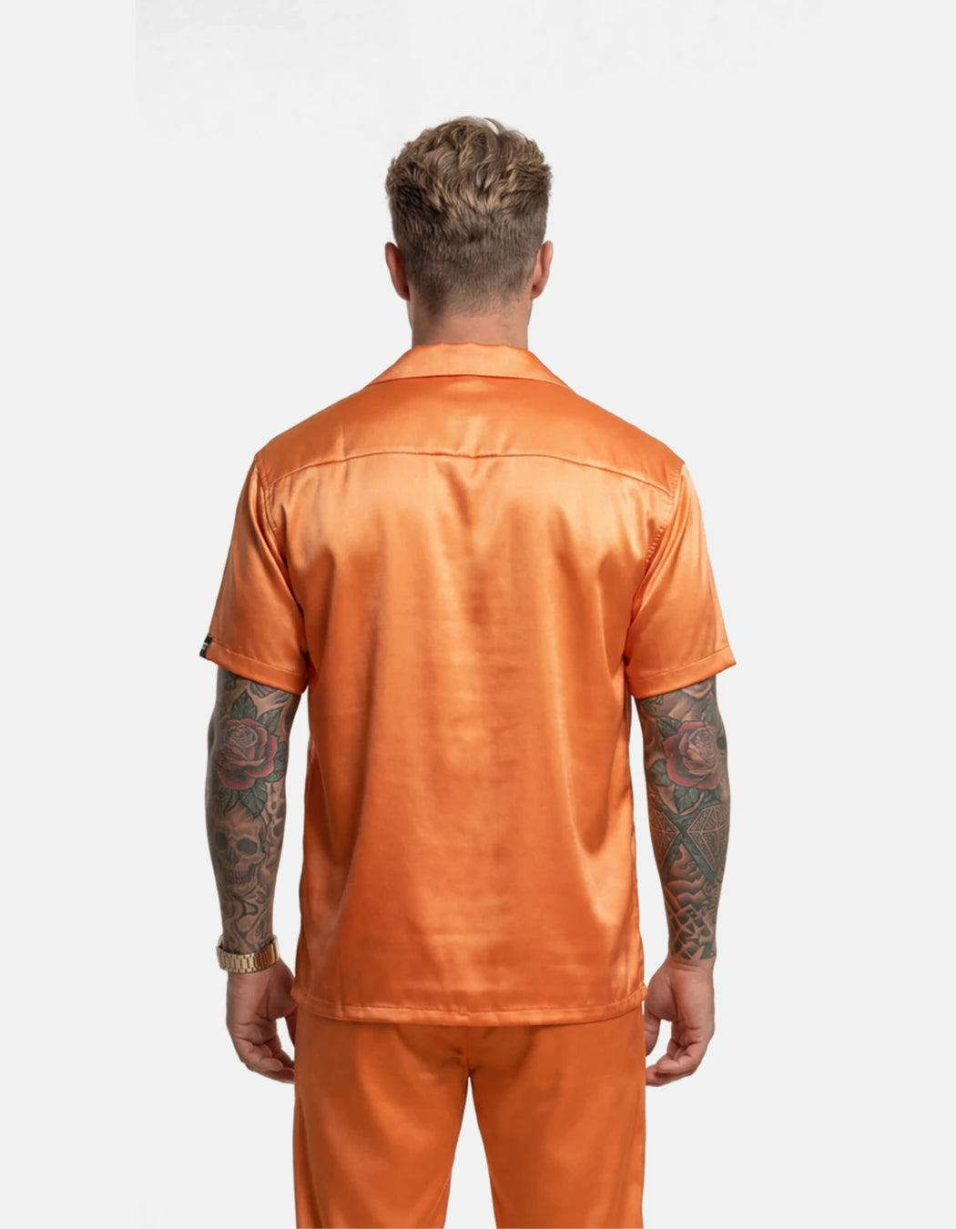 Fenyx Rising Shirt, men's Italian-design satin resort shirt, We Hustle