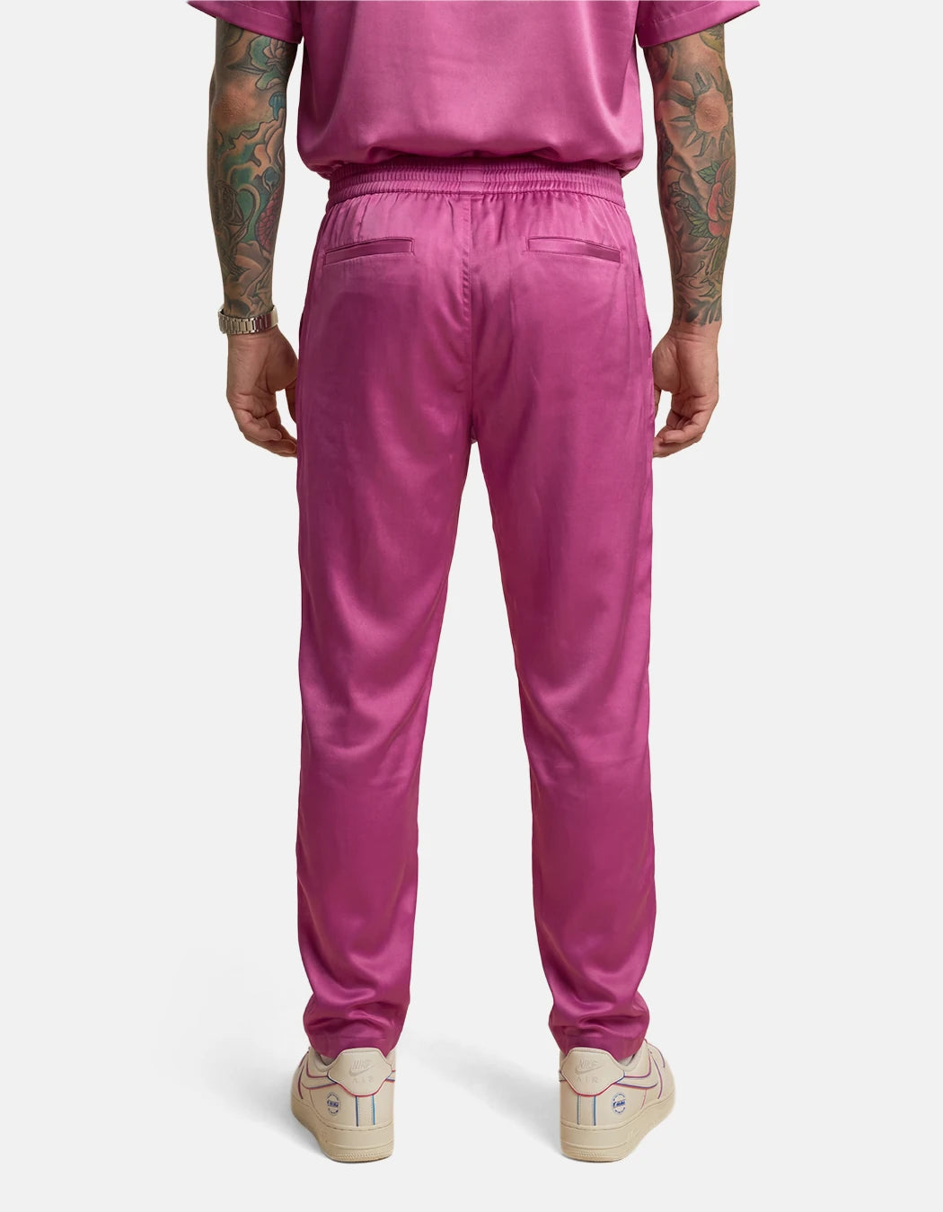 Flying Dragon Pants, men's Italian-design satin resort trousers, We Hustle
