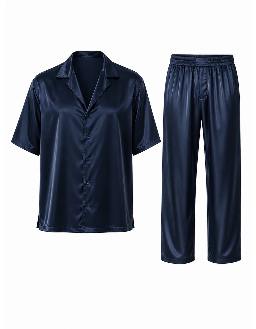 Look Twice Set, men's Italian-design satin resort co-ord, We Hustle