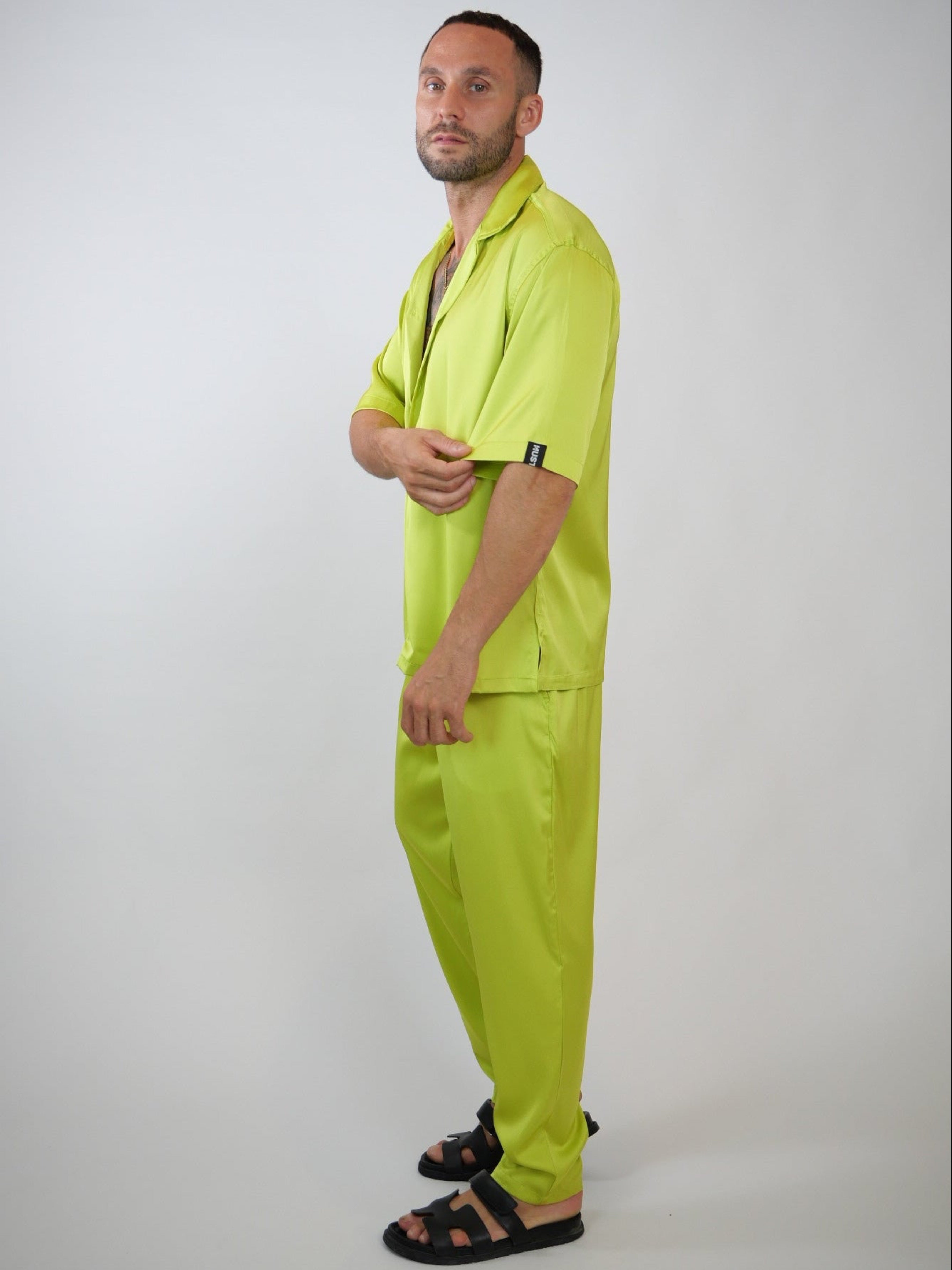 men's luxury streetwear monochromatic  set, relaxed fit designer set - Hustle brand  