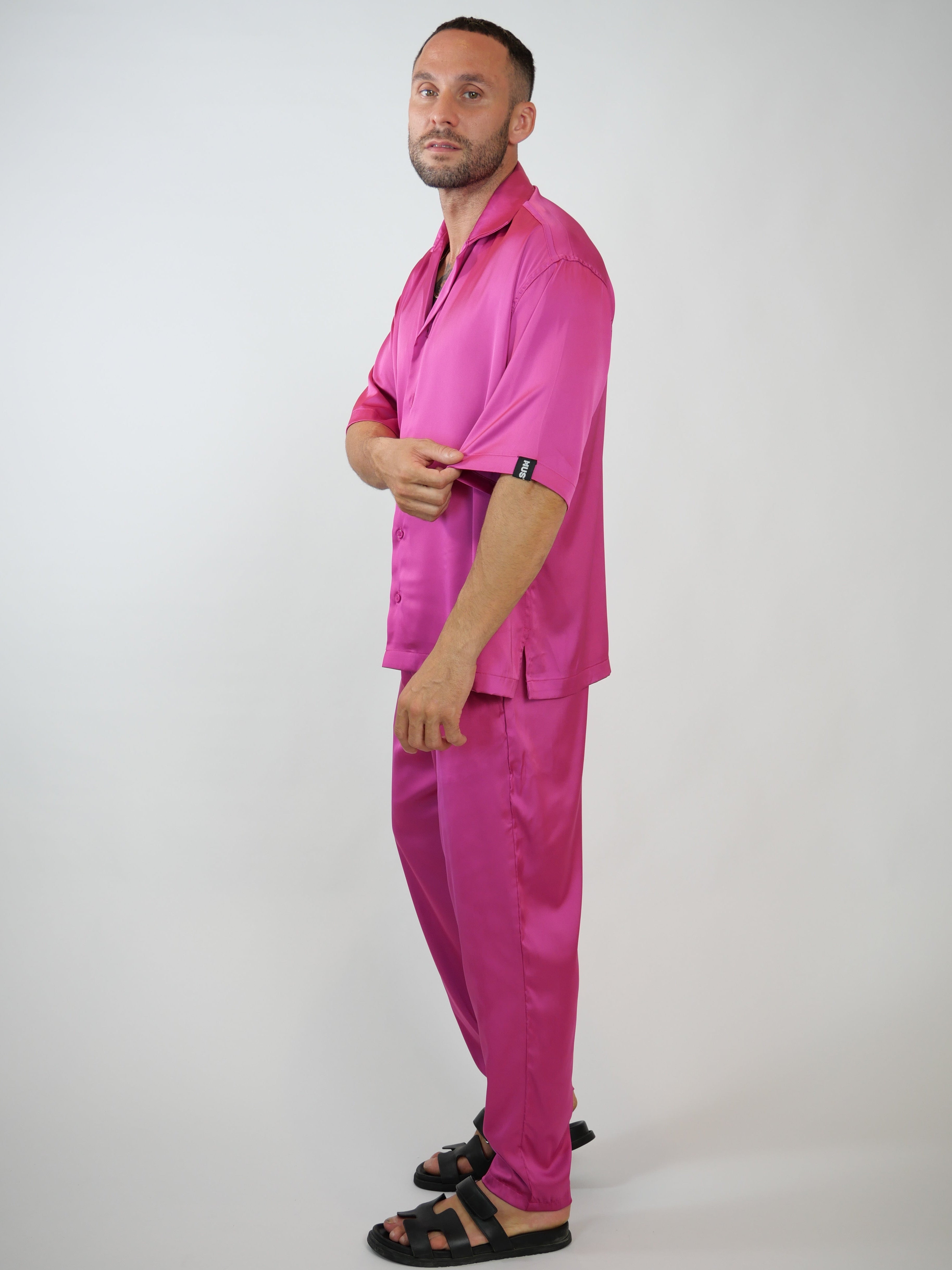 men's luxury streetwear monochromatic  set, relaxed fit designer set - Hustle brand  