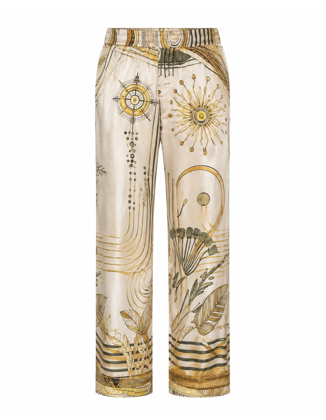South Beach Pants, men's Italian-design satin resort trousers, We Hustle