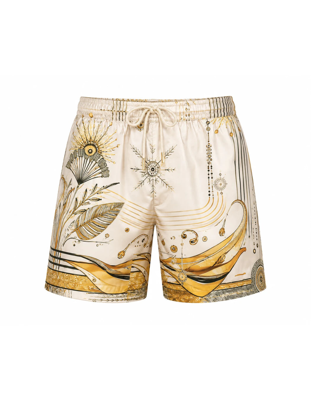 South Beach Swimwear, men's Italian-design satin swim shorts, We Hustle