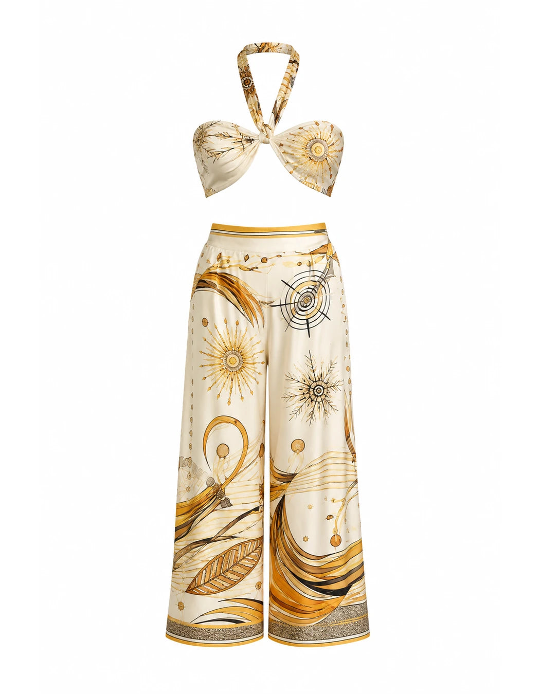 South Beach Set, women's Italian-design satin resort co-ord, We Hustle