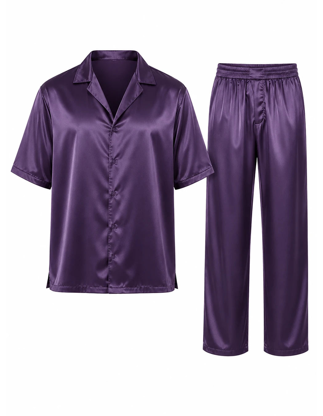 Touch Me Not Set, men's Italian-design satin resort co-ord, We Hustle