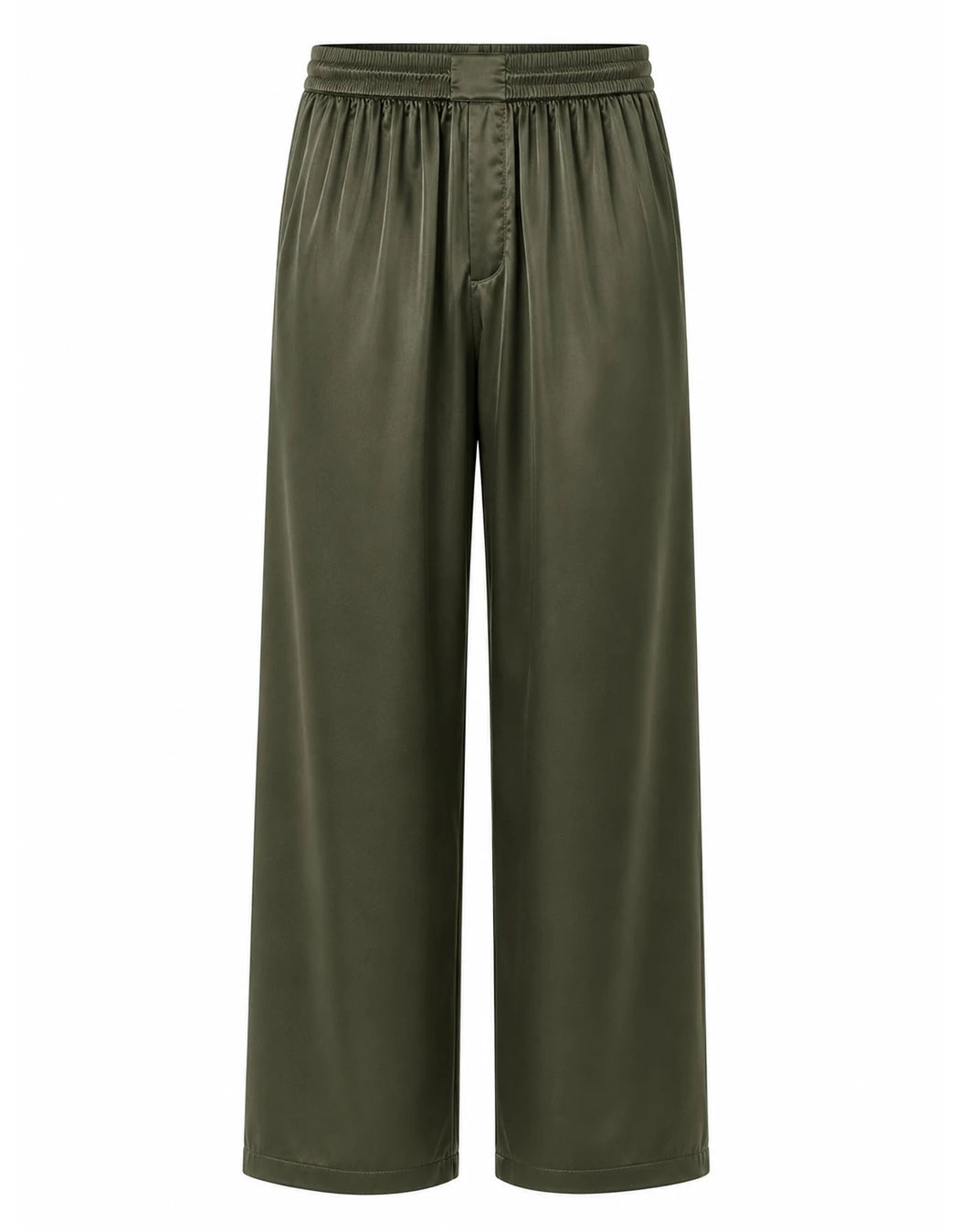 Trouble In Silk Pants, men's Italian-design satin resort trousers, We Hustle
