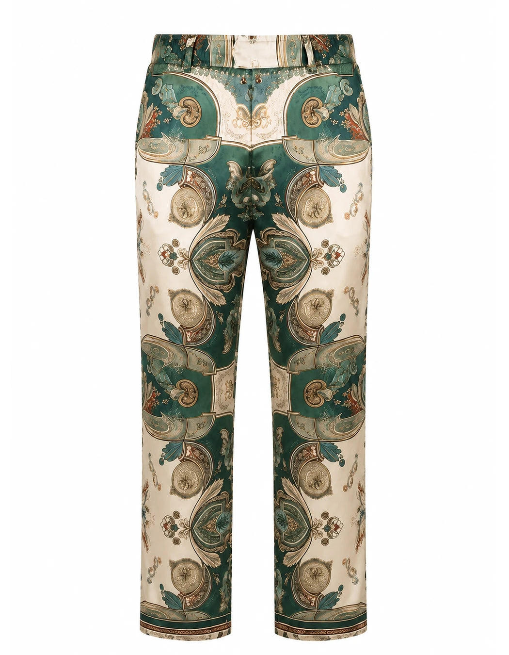 Welcome To Miami Pants, men's Italian-design satin resort trousers, We Hustle