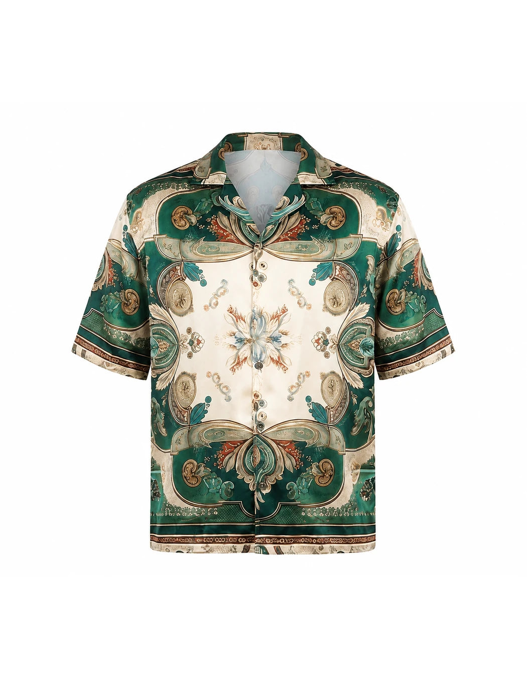 Welcome To Miami Shirt, men's Italian-design satin resort shirt, We Hustle