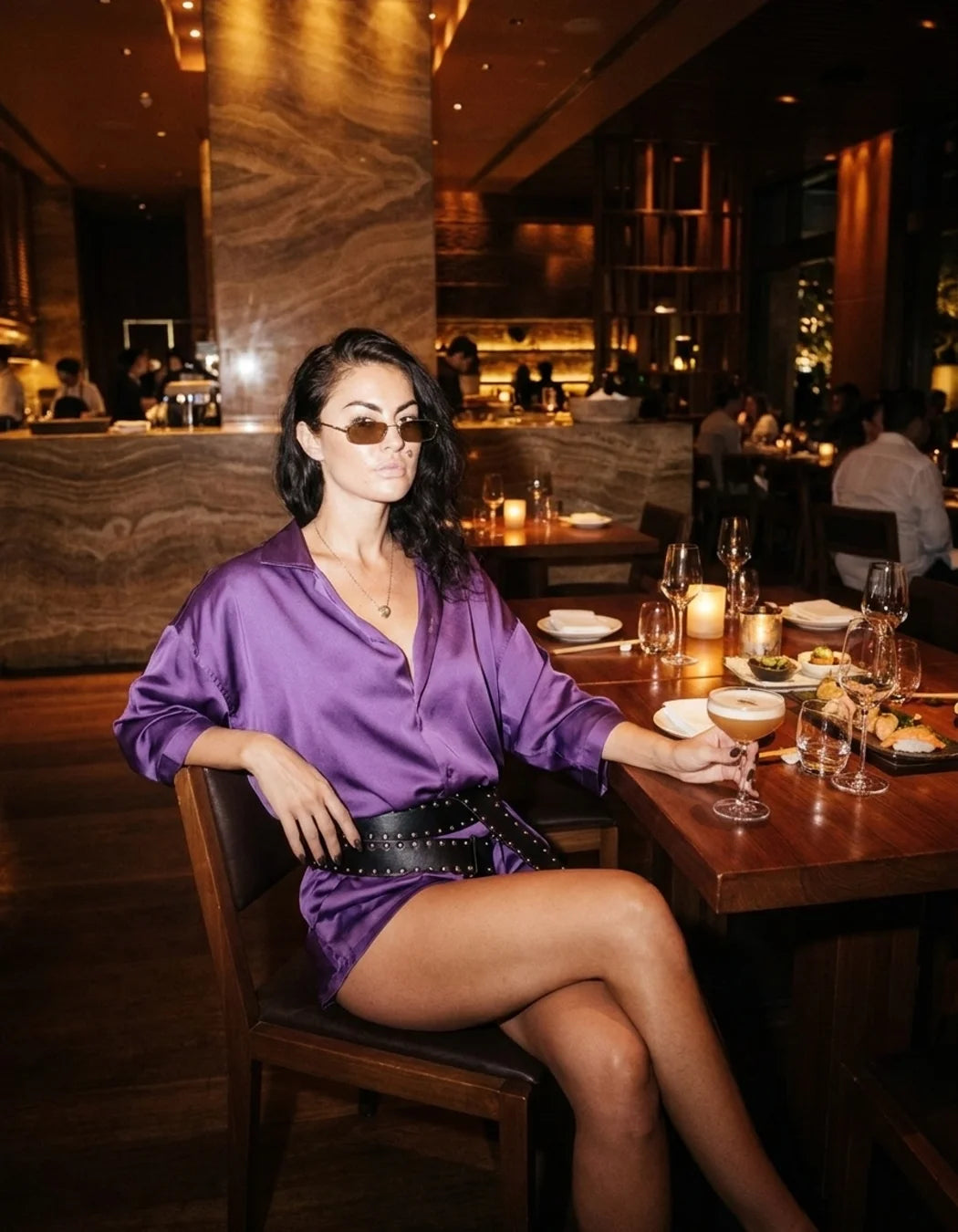 TOUCH ME NOT women's oversize dress — styled view